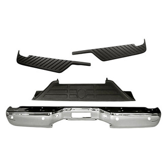 Replacement - 4-Piece (Rear Bumper Face Bar, Rear Center Inner and Outer Bumper Step Pad) (Standard Line)
