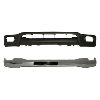 Replacement - 2-Piece (Front Bumper Face Bar, Front Bumper Valance) (Standard Line)