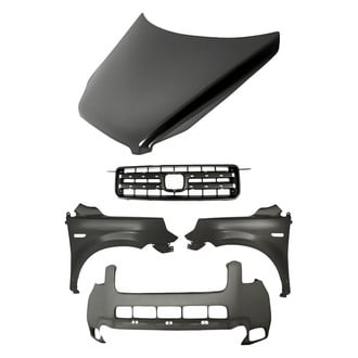 Replacement - 5-Piece (Front Bumper Cover, Front Driver and Passenger Side Fender, Grille, Hood Panel) (Standard Line)