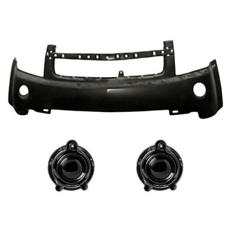 Replacement - 3-Piece (Front Bumper Cover, Driver and Passenger Side Fog Light) (Standard Line)