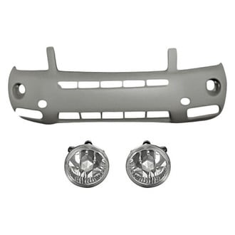 Replacement - 3-Piece (Front Bumper Cover, Driver and Passenger Side Fog Light) (Standard Line)