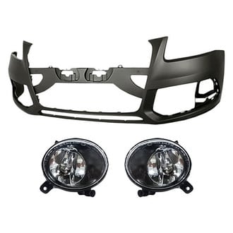 Replacement - 3-Piece (Front Bumper Cover, Driver and Passenger Side Fog Light) (Standard Line)