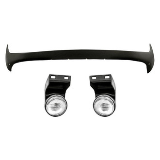 Replacement - 3-Piece (Front Lower Bumper Cover, Driver and Passenger Side Fog Light Lens and Housing) (Standard Line)