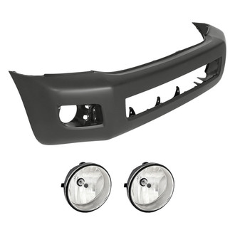 Replacement - 3-Piece (Front Bumper Cover, Driver and Passenger Side Fog Light) (Standard Line)