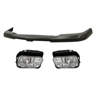 Replacement - 3-Piece (Front Upper Bumper Cover, Driver and Passenger Side Fog Light) (Standard Line)