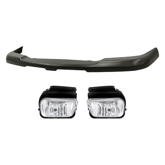 Replacement - 3-Piece (Front Upper Bumper Cover, Driver and Passenger Side Fog Light) (Standard Line)