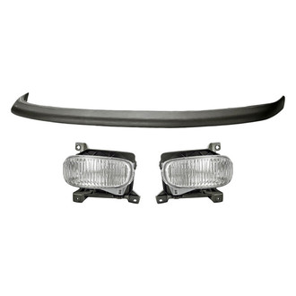 Replacement - 3-Piece (Front Upper Bumper Cover, Driver and Passenger Side Fog Light) (Standard Line)