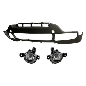 Replacement - 3-Piece (Front Bumper Cover, Driver and Passenger Side Fog Light) (Standard Line)