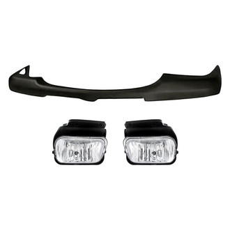 Replacement - 3-Piece (Front Upper Bumper Cover, Driver and Passenger Side Fog Light) (Standard Line)