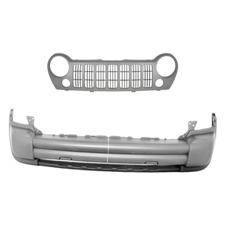 Replacement - 2-Piece (Front Bumper Cover, Grille) (Standard Line)