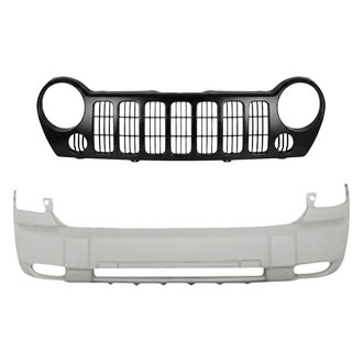 Replacement - 2-Piece (Front Bumper Cover, Grille) (Standard Line)
