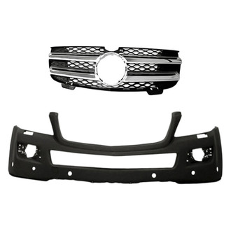 Replacement - 2-Piece (Front Bumper Cover, Grille) (Standard Line)