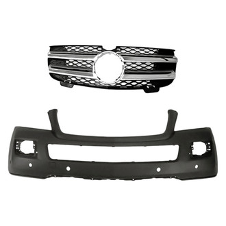 Replacement - 2-Piece (Front Bumper Cover, Grille) (Standard Line)