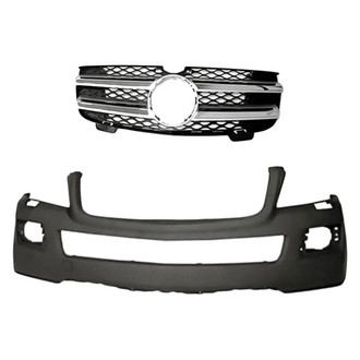 Replacement - 2-Piece (Front Bumper Cover, Grille) (Standard Line)