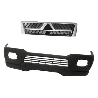 Replacement - 2-Piece (Front Bumper Cover, Grille) (Standard Line)