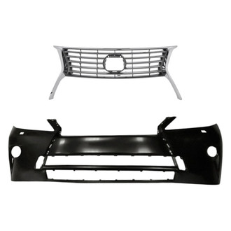 Replacement - 2-Piece (Front Bumper Cover, Grille) (Standard Line)