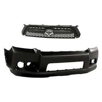 Replacement - 2-Piece (Front Bumper Cover, Grille) (Standard Line)