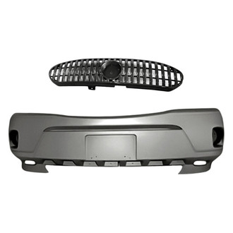 Replacement - 2-Piece (Front Bumper Cover, Grille) (Standard Line)
