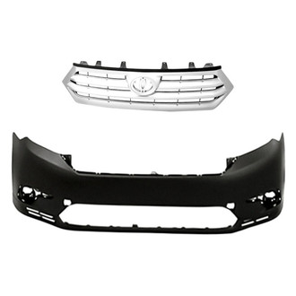 Replacement BNDL-235639 - 2-Piece (Front Bumper Cover, Grille) (Standard Line)