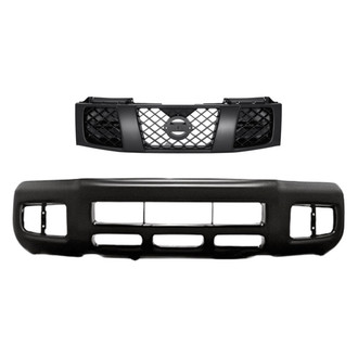 Replacement - 2-Piece (Front Bumper Cover, Grille) (Standard Line)