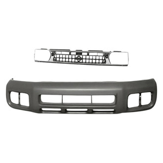 Replacement - 2-Piece (Front Bumper Cover, Grille) (Standard Line)