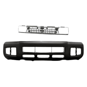 Replacement - 2-Piece (Front Bumper Cover, Grille) (Standard Line)