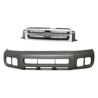 Replacement - 2-Piece (Front Bumper Cover, Grille) (Standard Line)