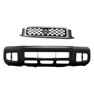 Replacement - 2-Piece (Front Bumper Cover, Grille) (Standard Line)