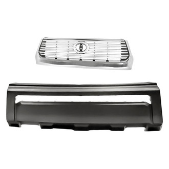 Replacement - 2-Piece (Front Bumper Cover, Grille) (Standard Line)