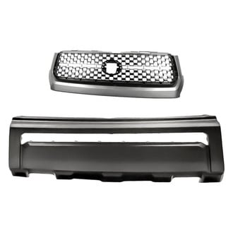 Replacement - 2-Piece (Front Bumper Cover, Grille) (Standard Line)