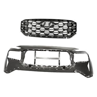 Replacement - 2-Piece (Front Bumper Cover, Grille) (Standard Line)