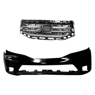 Replacement - 2-Piece (Front Bumper Cover, Grille) (Standard Line)