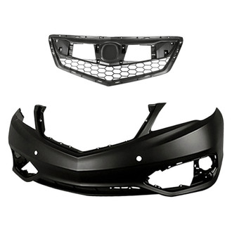 Replacement - 2-Piece (Front Bumper Cover, Grille) (Standard Line)