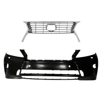 Replacement - 2-Piece (Front Bumper Cover, Grille) (CAPA Certified)