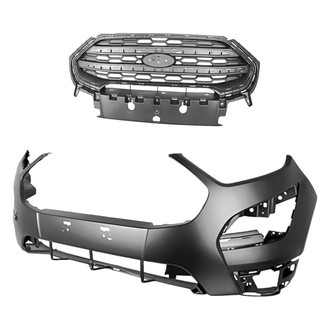 Replacement - 2-Piece (Front Bumper Cover, Grille) (CAPA Certified)
