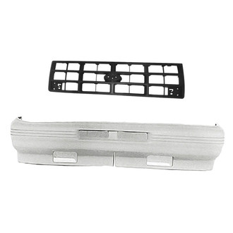 Replacement - 2-Piece (Front Bumper Cover, Grille) (Standard Line)