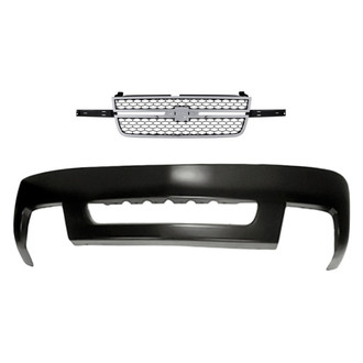 Replacement - 2-Piece (Front Bumper Cover, Grille) (Standard Line)