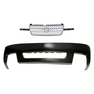 Replacement - 2-Piece (Front Bumper Cover, Grille) (Standard Line)