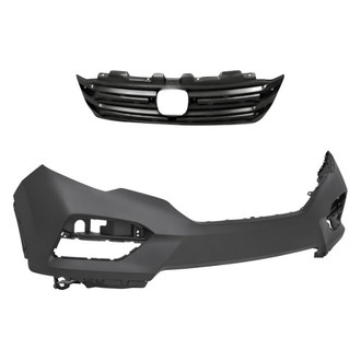 Replacement - 2-Piece (Front Bumper Cover, Grille) (Standard Line)