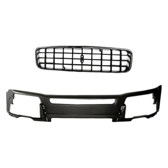 Replacement - 2-Piece (Front Bumper Cover, Grille) (Standard Line)
