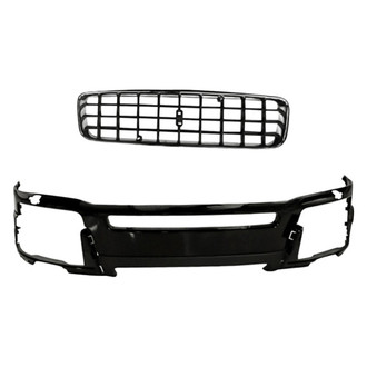 Replacement - 2-Piece (Front Bumper Cover, Grille) (Standard Line)