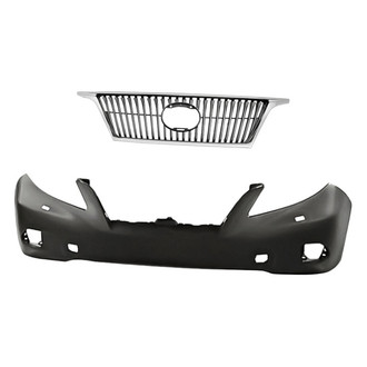 Replacement - 2-Piece (Front Bumper Cover, Grille) (CAPA Certified)