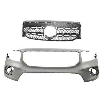 Replacement - 2-Piece (Front Bumper Cover, Grille) (Standard Line)