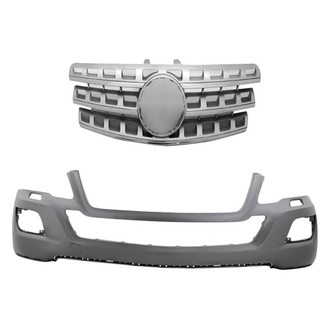Replacement - 2-Piece (Front Bumper Cover, Grille) (Standard Line)