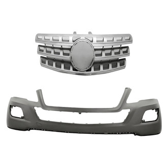 Replacement - 2-Piece (Front Bumper Cover, Grille) (Standard Line)