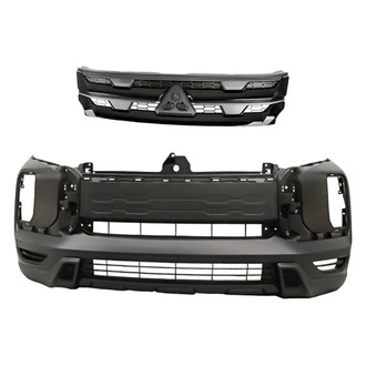 Replacement - 2-Piece (Front Bumper Cover, Grille) (Standard Line)