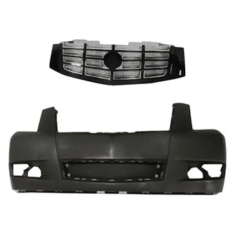 Replacement - 2-Piece (Front Bumper Cover, Grille) (Standard Line)