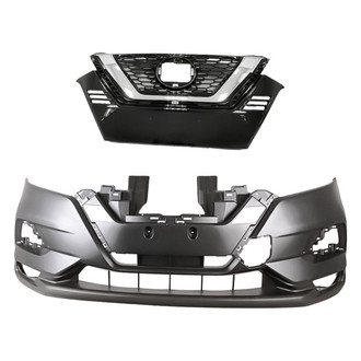 Replacement - 2-Piece (Front Bumper Cover, Grille) (Standard Line)