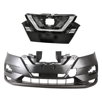 Replacement - 2-Piece (Front Bumper Cover, Grille) (Standard Line)