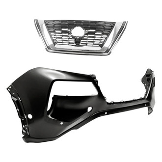 Replacement - 2-Piece (Front Bumper Cover, Grille) (Standard Line)